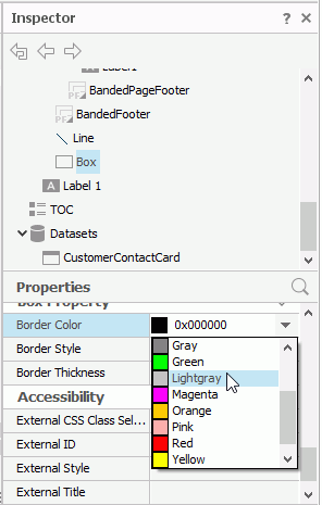 Edit Border Color