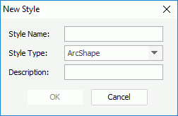 New Style dialog