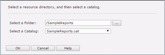 Select Another Catalog dialog