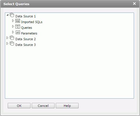 Select Queries dialog